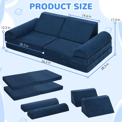 8PC Foam Kids Play Couch Set