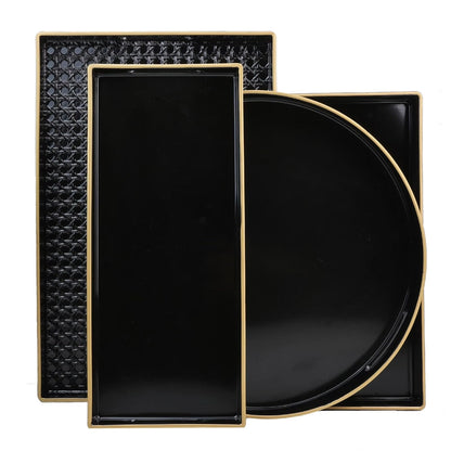 Rectangular Serving Tray with Handles for Decor