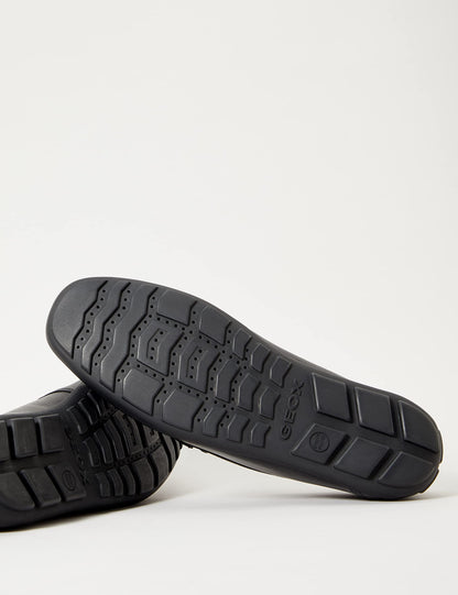 Geox New Fast BOY 2 Moccasin, Newfastboy 2-Black, 12 Little Kid