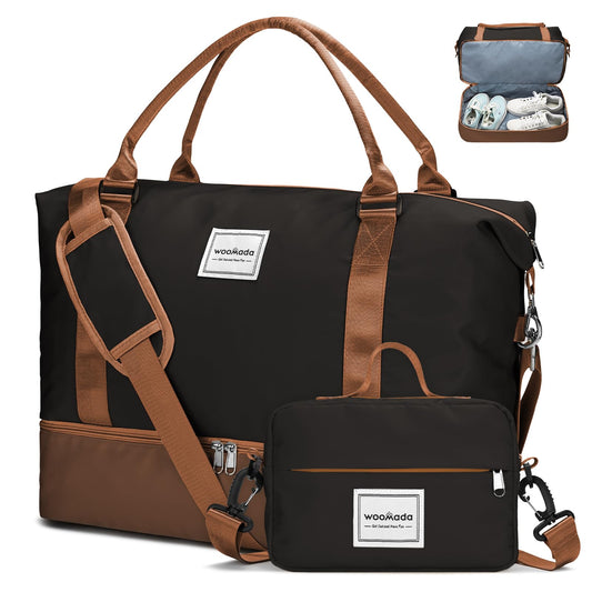 Weekender Duffel Bag with Shoes Compartment
