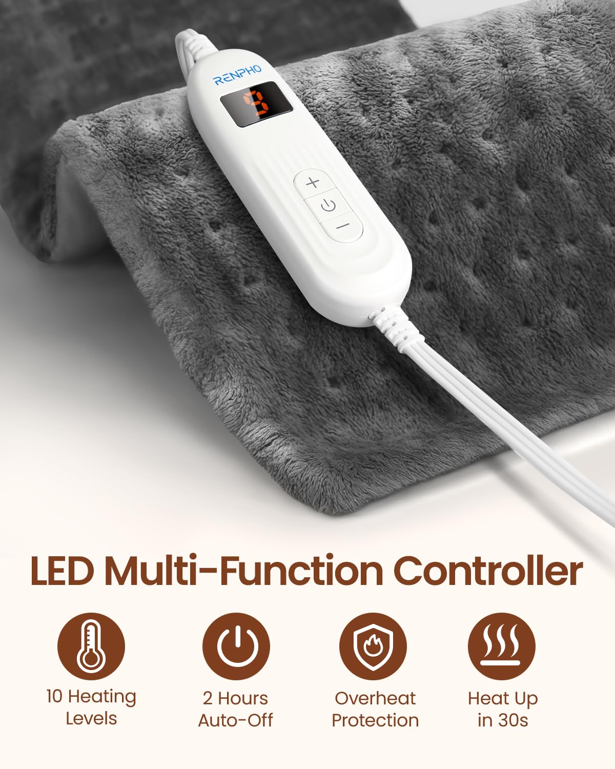 RENPHO Heating Pad for Back Pain Relief