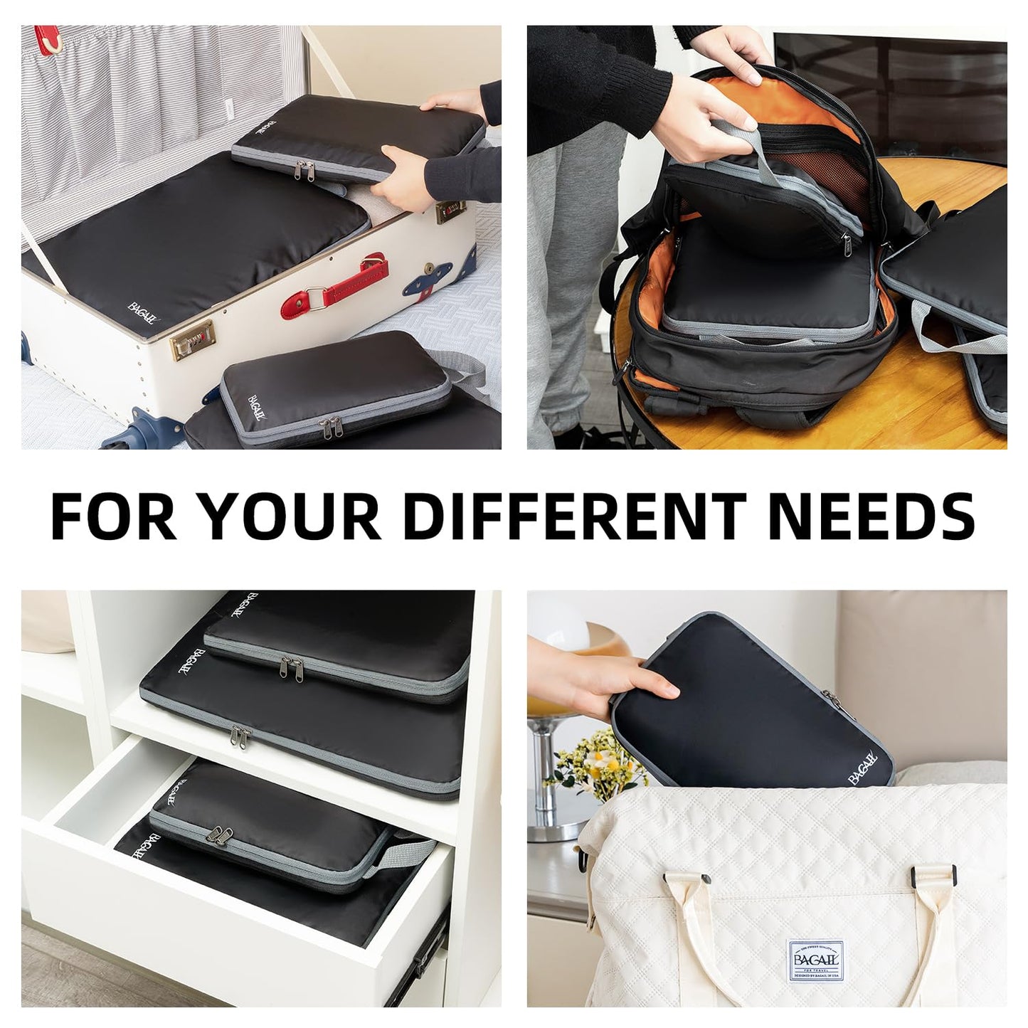 Packing Cubes Set for Travel Organizers