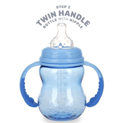 Nuby 3-in-1 Baby Bottle Training Cup - 8 Oz