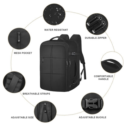 TOTWO 50L Expandable Waterproof Travel Backpack