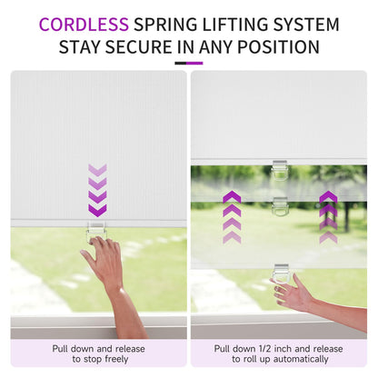 Astomi Cordless Blackout Window Shades, 20" x 72"