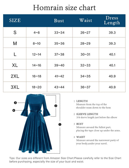 Velvet Long Sleeve Cocktail Dress for Women