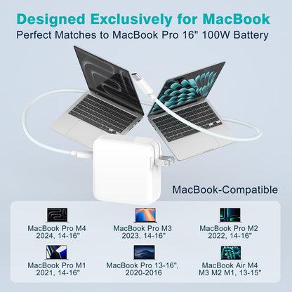 100W USB-C Power Adapter for MacBook Pro/Air