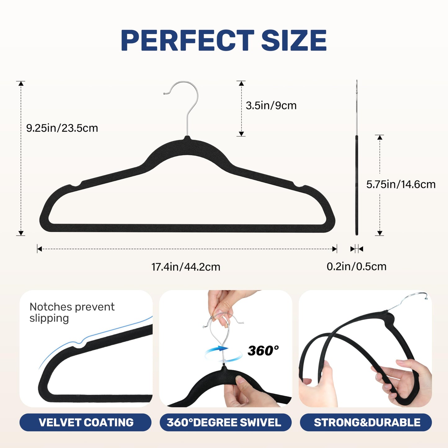 60 Pack Non-Slip Velvet Suit Hangers