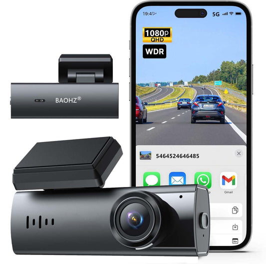 1080P Dash Cam with Night Vision & WiFi
