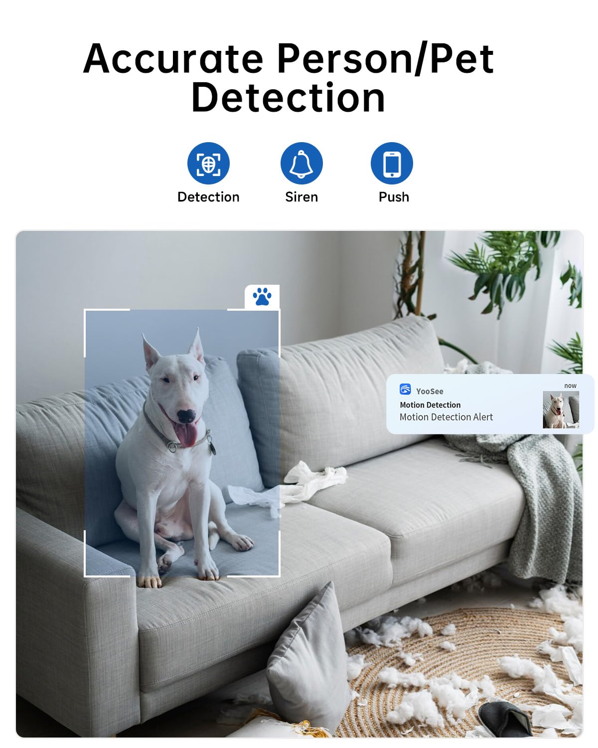 2K Pan/Tilt Security Camera with 2-Way Talk