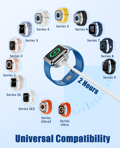 Fast Charging 3-in-1 Apple Watch Charger Cable