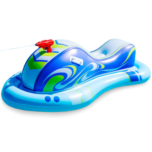 Sloosh Inflatable Jet Ski Pool Float with Water Gun