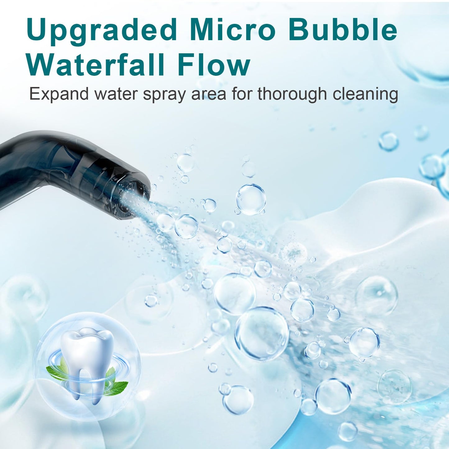 Nicefeel Cordless Water Dental Flosser with 3 Modes