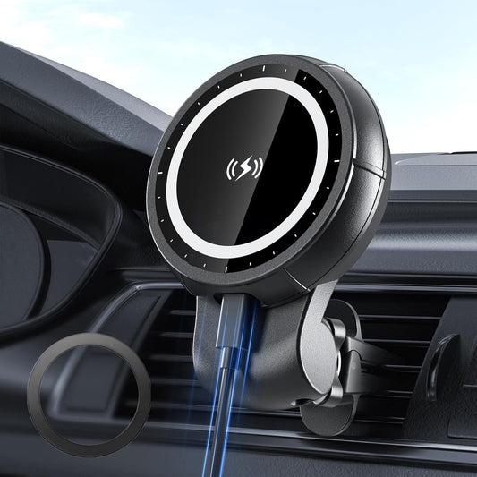 Magnetic Wireless Charger Car Mount Holder