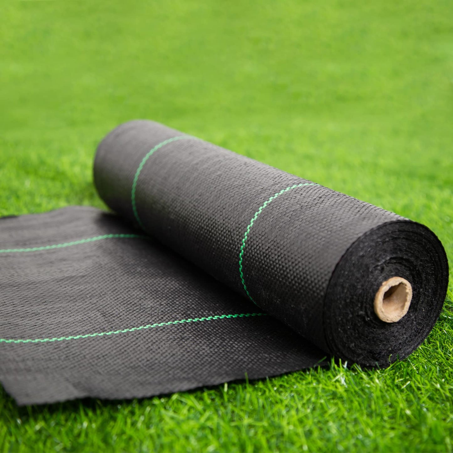 EXTRAEASY Garden Weed Barrier Landscape Fabric,Weed Block Fabric Heavy Duty 3.2OZ,Woven Mulch for Landscaping Ground Cover Weed Control Fabric, Black Garden Bed Liner (1.4ft x 150ft)