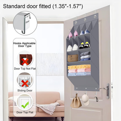 Over the Door Shoe Organizer with 11 Pockets