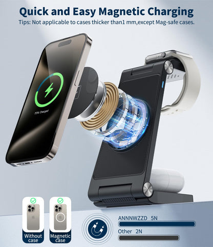 3 in 1 Mag-Safe Charging Station for iPhone