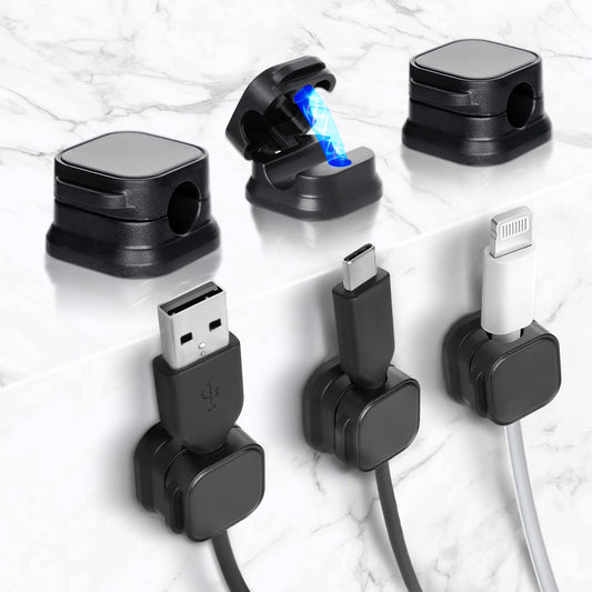 hokhik® 6 Pack Magnetic Cable Clips