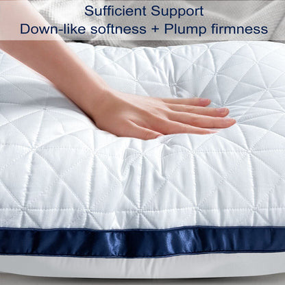 2 Pack Cooling Queen Size Pillows for Sleepers
