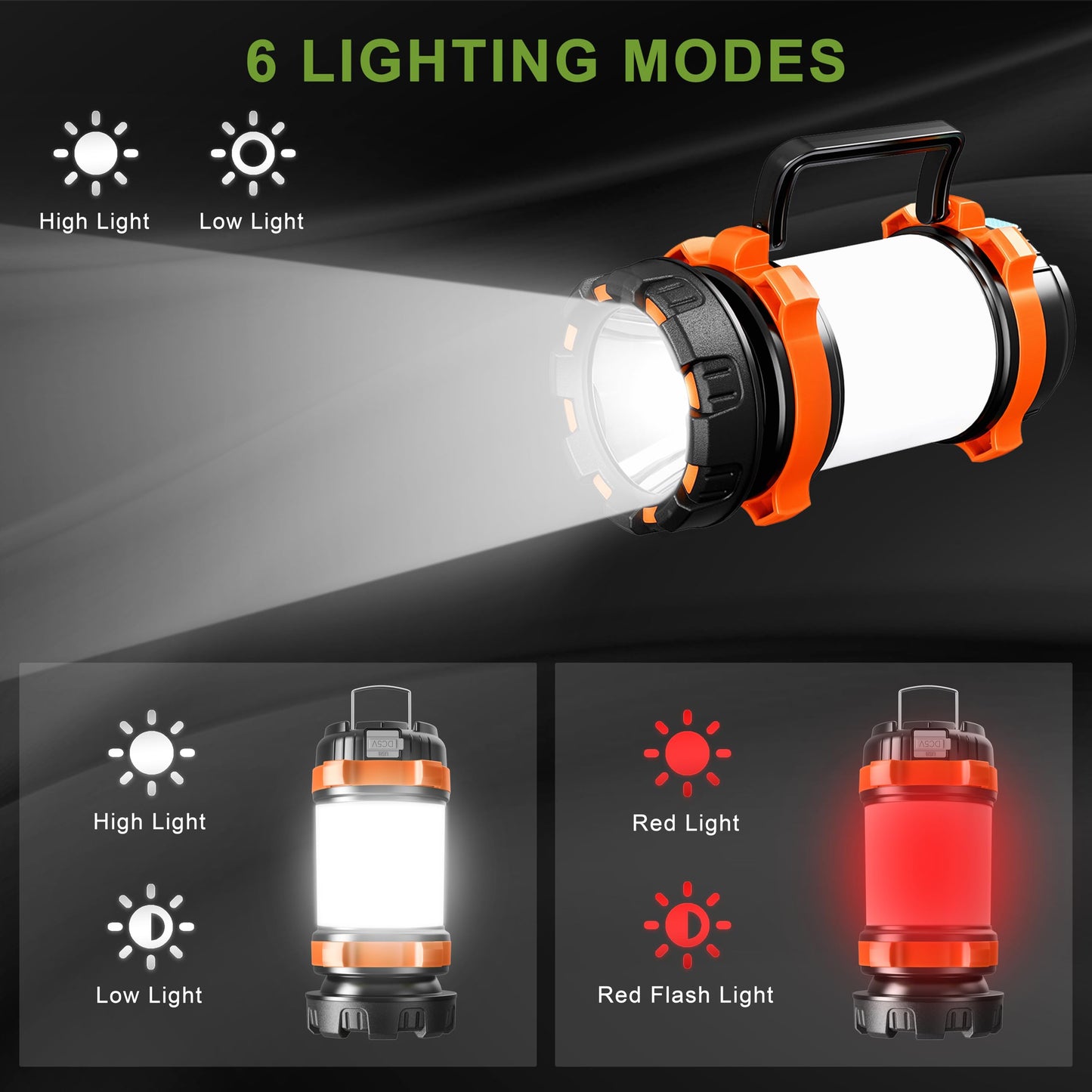 AlpsWolf Rechargeable Camping Lantern with Power Bank