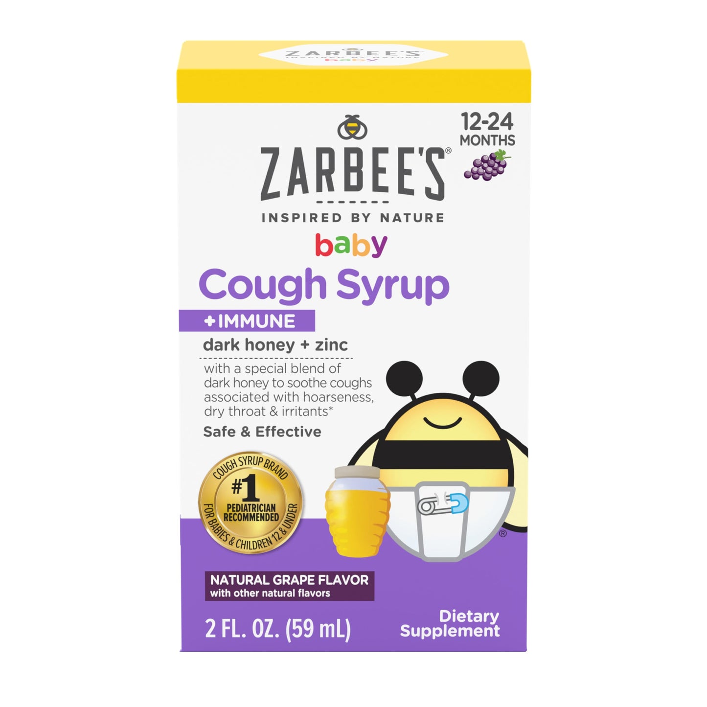 Zarbee's Baby Cough Syrup with Immune Support