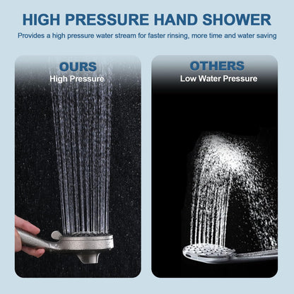 High Pressure Handheld Shower Head with 6 Settings