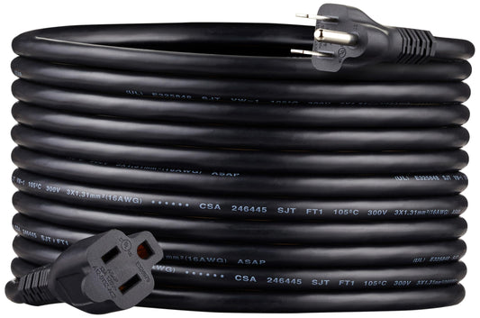 20 Ft Amazon Basics Extension Cord, 3 Prong