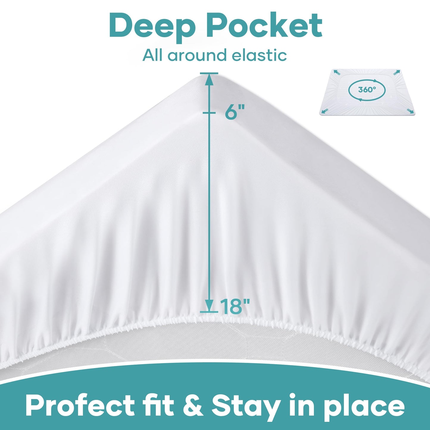 OhGeni Waterproof Mattress Protector for Twin Size