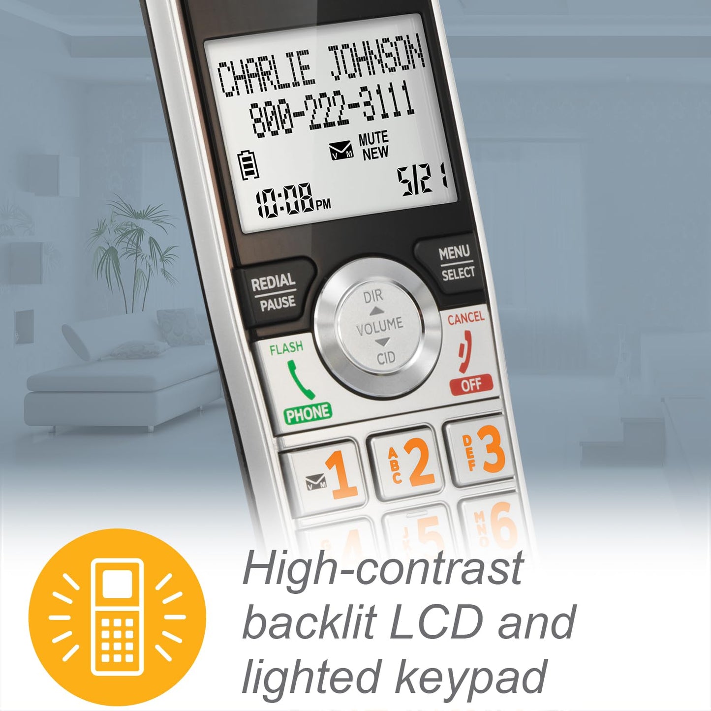 AT&T 3-Handset Cordless Phone with Answering System