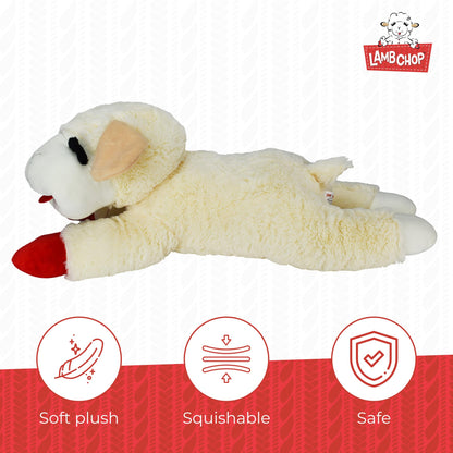 Multipet Lamb Chop Plush Dog Toy - Jumbo Squeaky