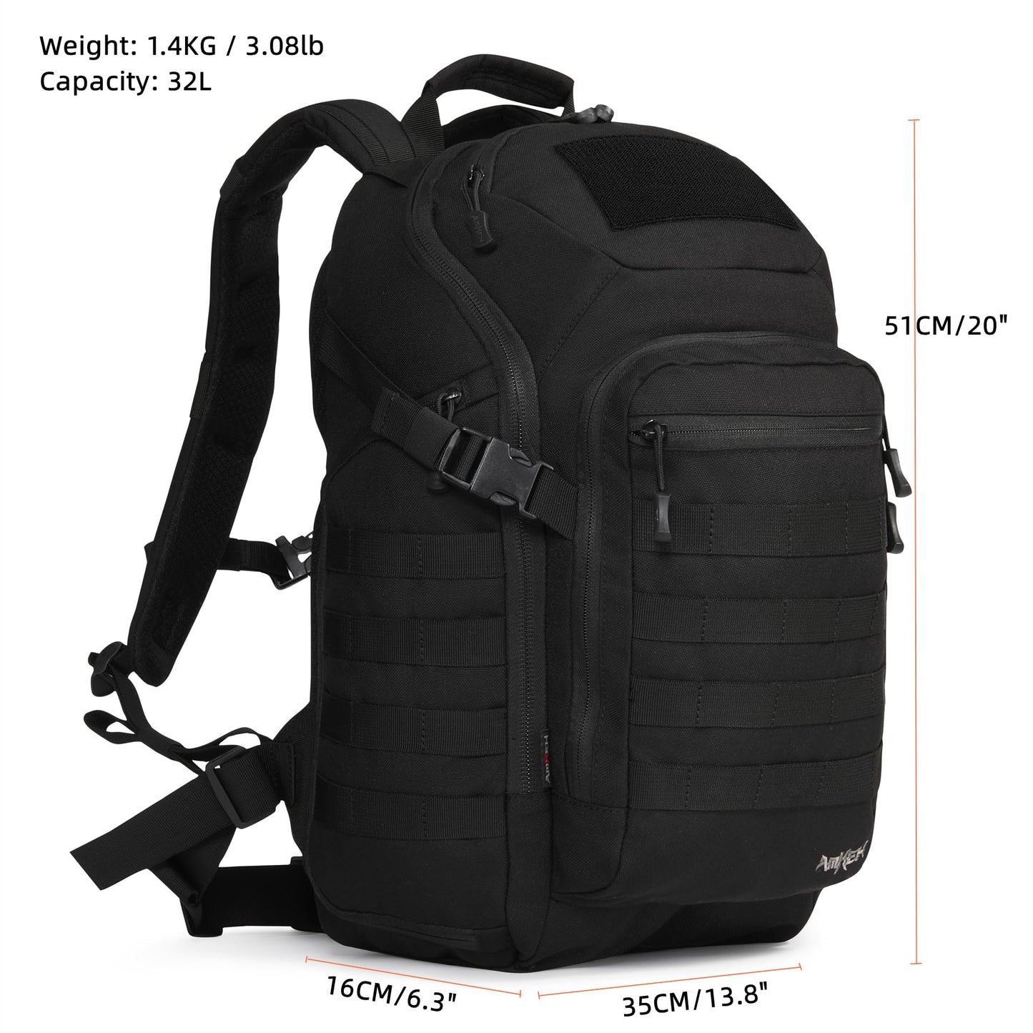 Tactical Military Molle Backpack 32L