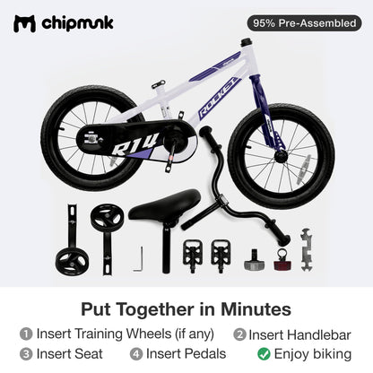 Chipmunk Kids Bike for Ages 3-11, 12-18 Inch
