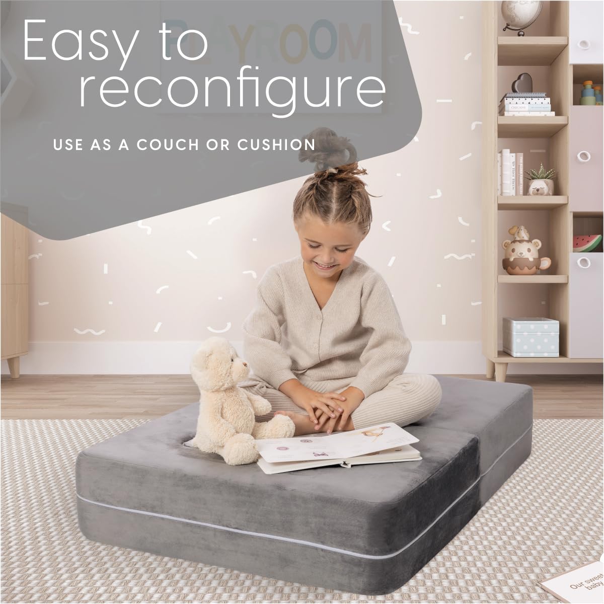 Milliard Modular Kids Sofa for Playroom or Bedroom