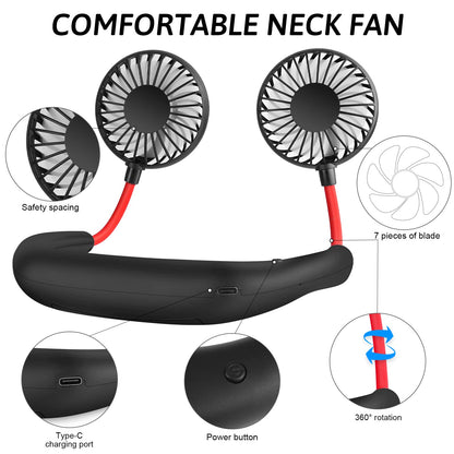 Portable Neck Fan Hands-Free Mini Cooling Fan