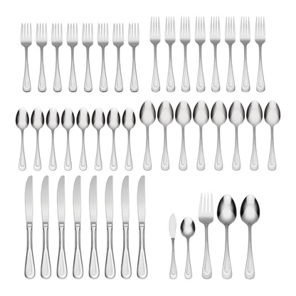 Oneida 45-Piece Satin Sand Dune Flatware Set