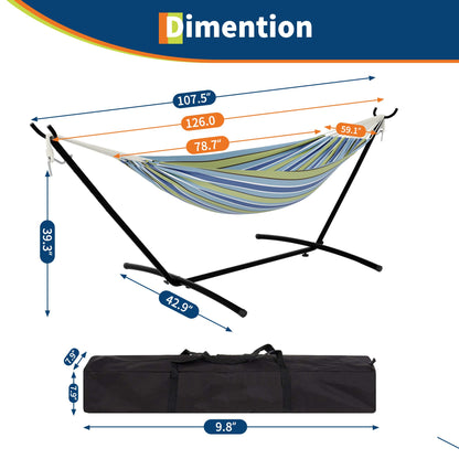 2-Person Portable Hammock for Camping & Beach