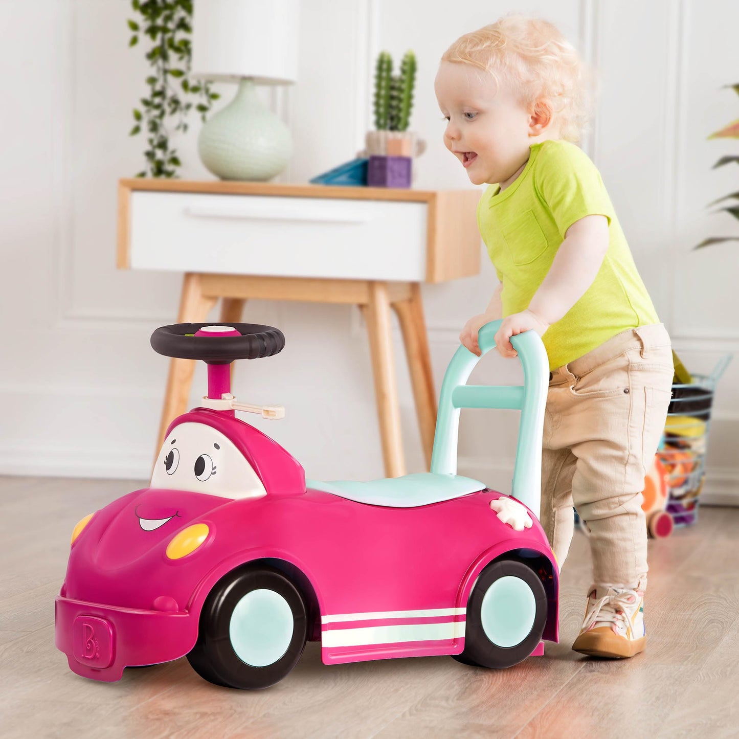 Ride-On Push Car with Lights and Sounds