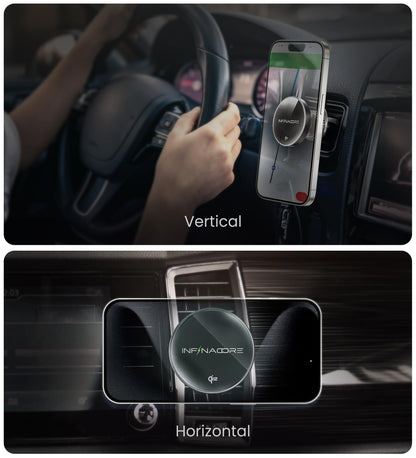 15W MagSafe Wireless Car Charger by InfinaCore