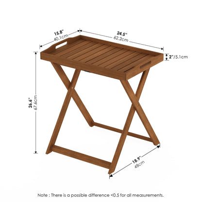 Furinno Outdoor Hardwood Tray Table - Large