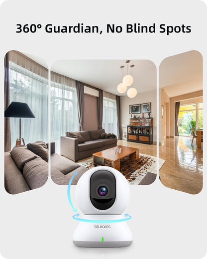 blurams 2K Indoor Security Camera with Motion Tracking