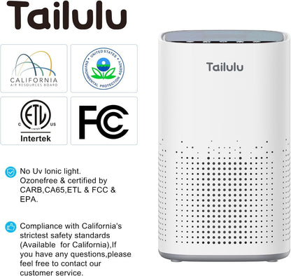Tailulu H13 HEPA Air Purifier for Large Rooms Up to 1500ft²