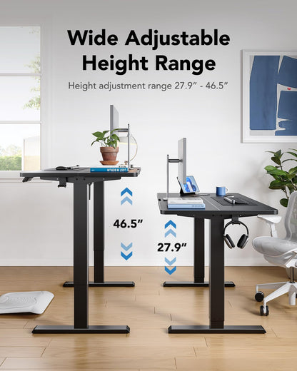 48" Adjustable Electric Standing Desk by HUANUO
