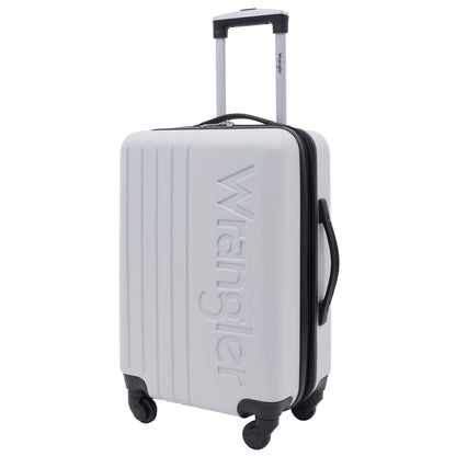 Wrangler 20" Grey Carry-On Luggage Set