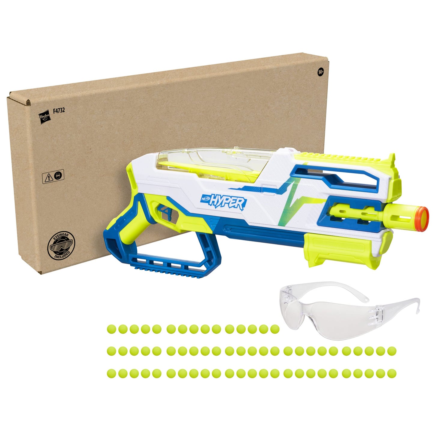 NERF Hyper Siege-50 Blaster, 110 FPS Velocity