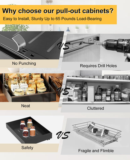 NIMAYA Expandable Under Sink Cabinet Organizer