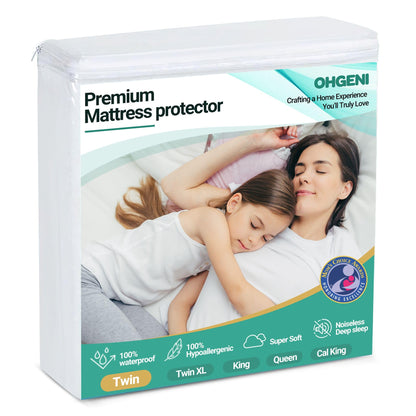 OhGeni Waterproof Mattress Protector for Twin Size