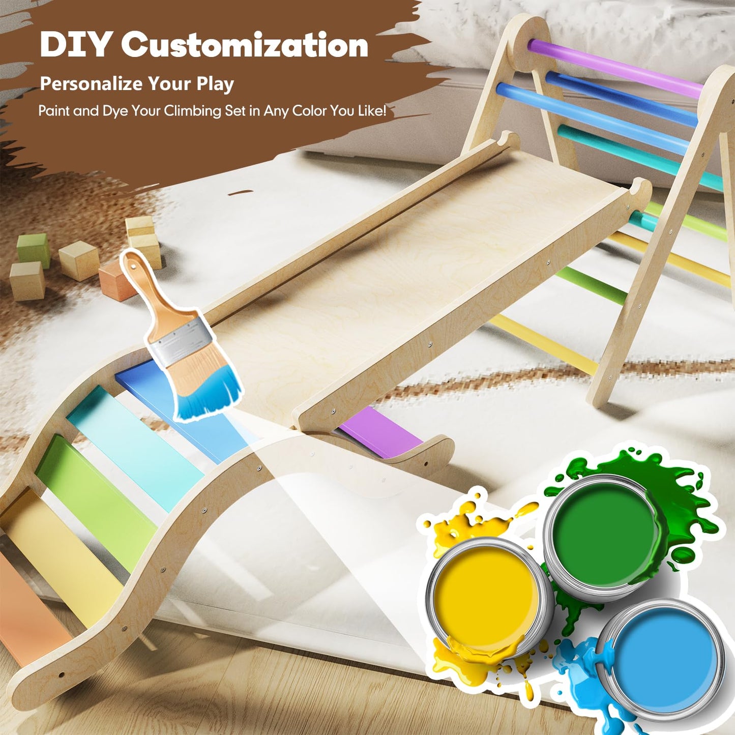 Toddler Climbing Toys Set for Indoor Play