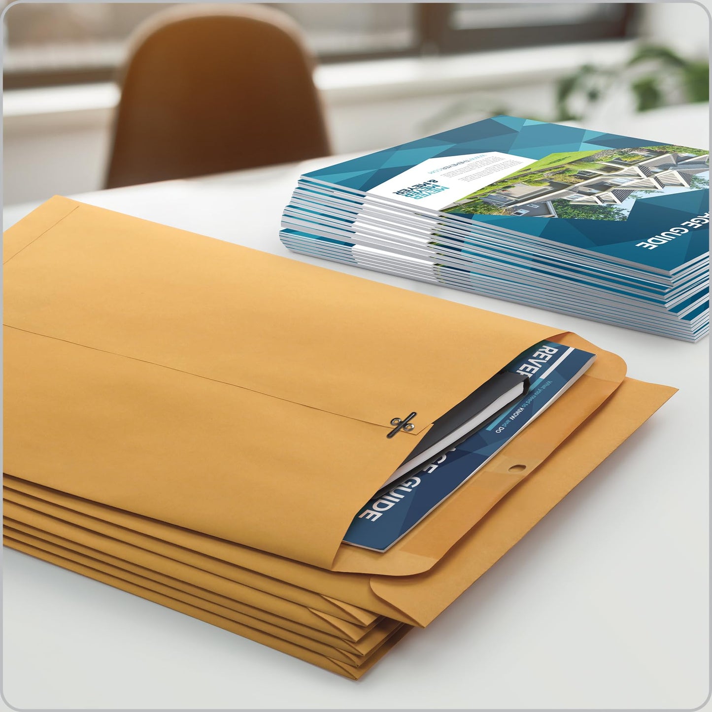 Quality Park 9x12 Gummed Clasp Envelopes, 100 Pack