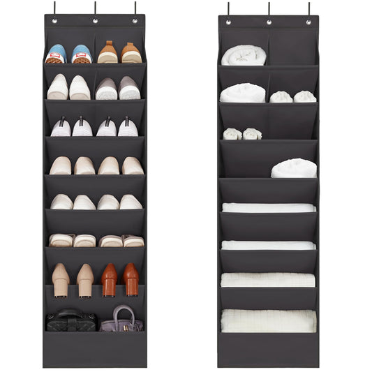 Shoe Organizer with 6 Large Pockets, Over Door