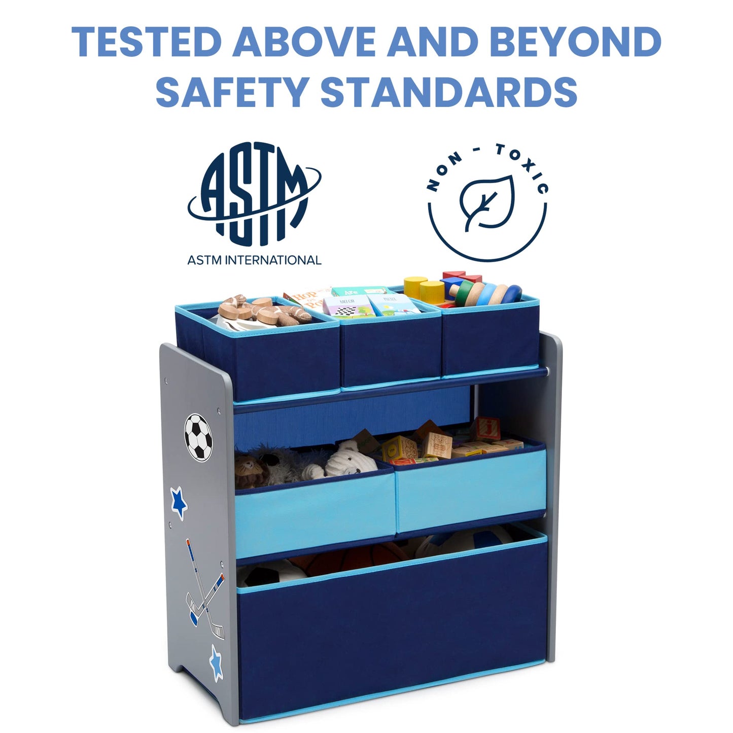 6 Bin Toy Organizer by Delta Children